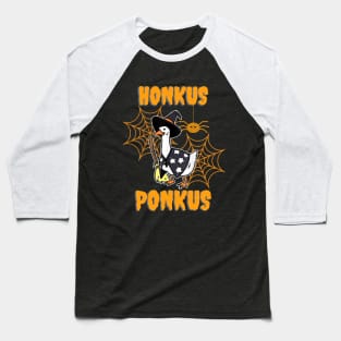 Honkus Ponkus | Honkus Ponkus Duck | Halloween Baseball T-Shirt